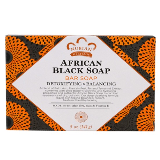 صابون أسود أفريقي من نوبيان هيرتيج - 142 جرام 